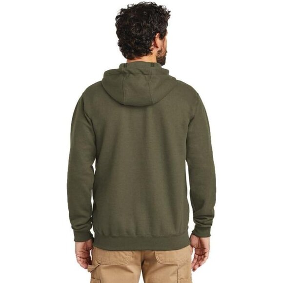 🆕Men's Moss Midweight Hooded Zip Front Sweatshirt Cotton - Casual Activewear - Picture 2 of 7